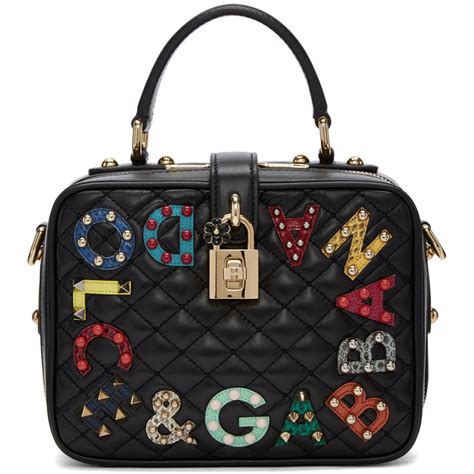 dolce gabbana gold quilted lock bag black|Dolce & Gabbana box.